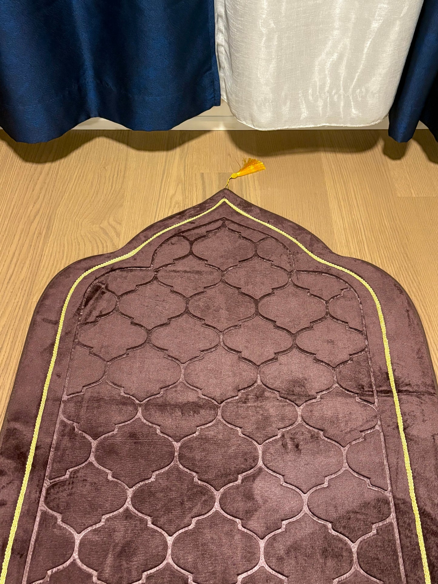 Xl Maroon Mihrab Prayer Mat