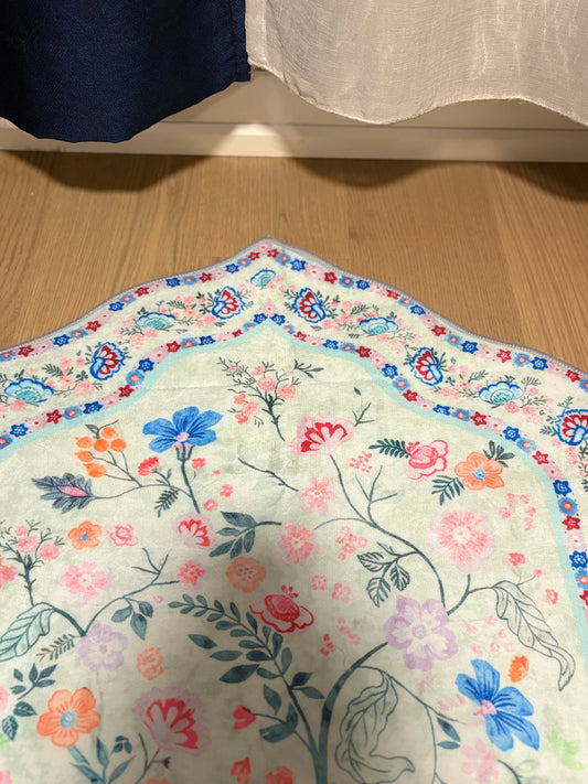 Blue Floral Mihrab Prayer Mat