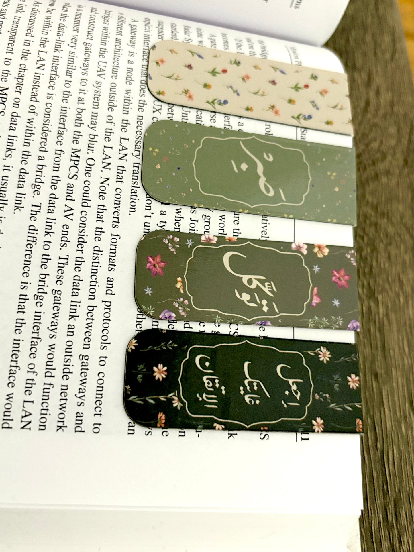 Blooming Fields Magnetic Bookmark Set (4-Pack)